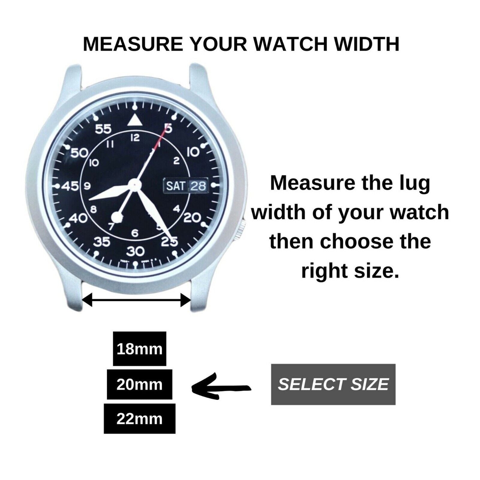 Soft silicone watch band available in multiple colors and sizes, designed for comfort and quick release for divers and watch enthusiasts.