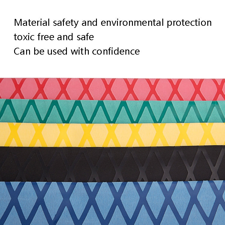 1m Fish Rod Heat Shrinkable Insulation showcasing its non-slip grip and various caliber sizes.