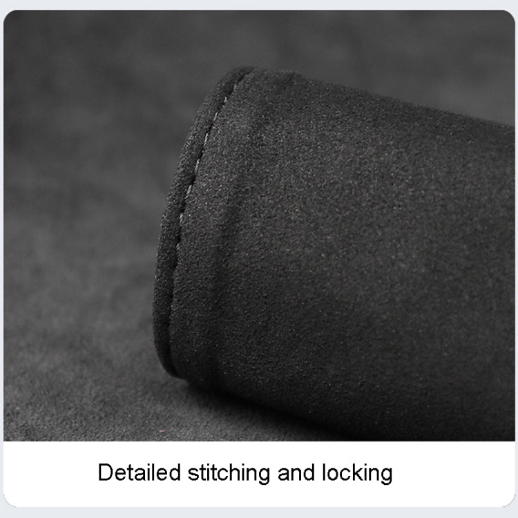 Car Door Handle Decorative Anti-Scratch Cover made of fur, showcasing its stylish design and comfortable grip.