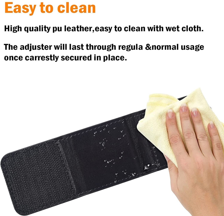 Gray car seat belt anti-strangle adjuster for children and adults, designed for comfort and safety.