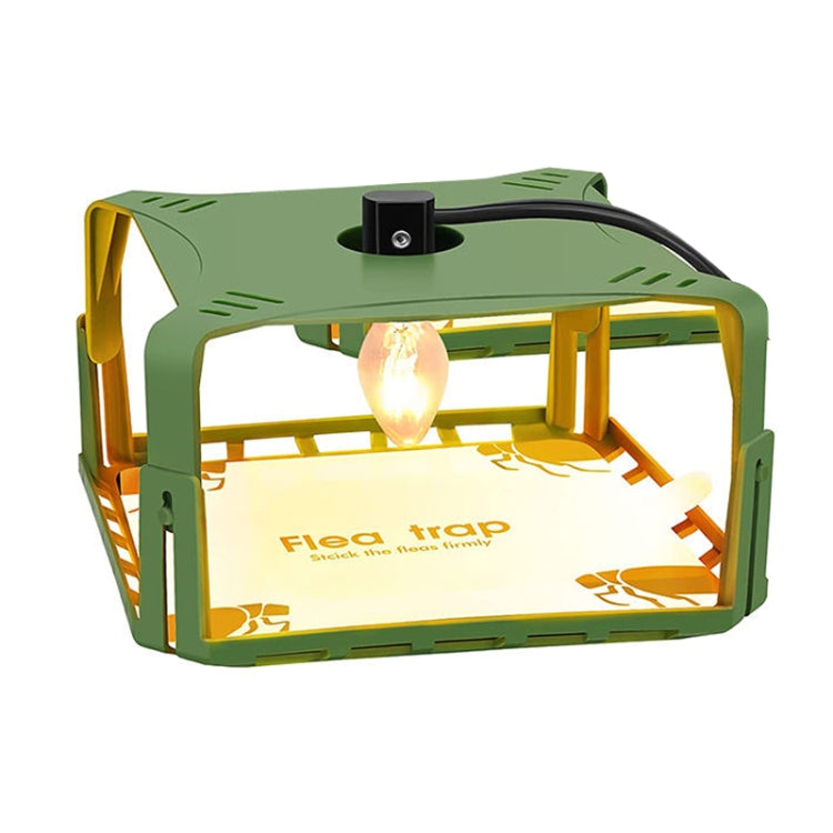 1pcs SK121 Square Fly Trap with light and sticky pad for flea control, designed for pet safety and effective trapping.