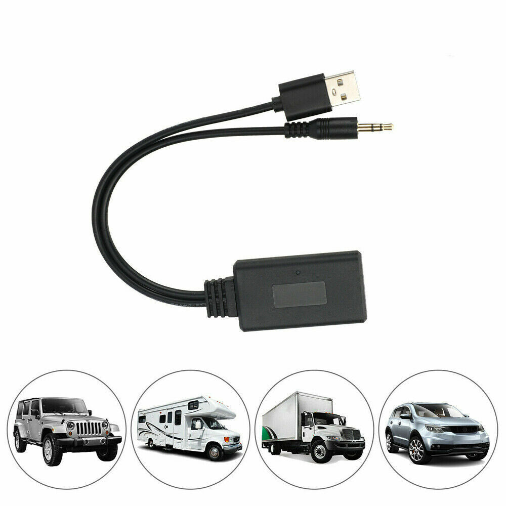 2 In 1 USB Bluetooth 5.0 Transmitter Receiver Adapter for PC, featuring a compact design and USB connectivity.