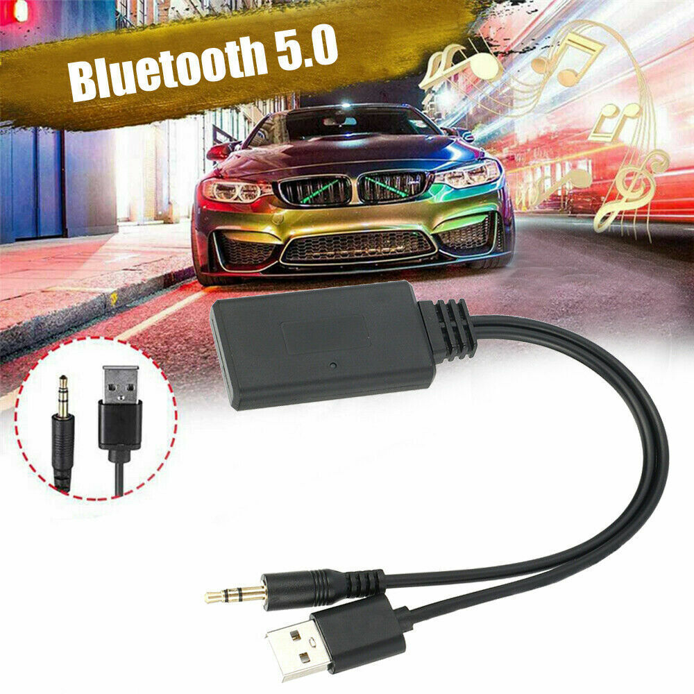 2 In 1 USB Bluetooth 5.0 Transmitter Receiver Adapter for PC, featuring a compact design and USB connectivity.