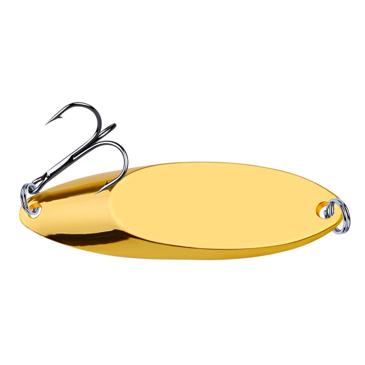 Two 3g PROBEROS DW342 Lure VIB Metal Sequins in Gold, designed for freshwater and seawater fishing, showcasing their shiny metallic finish.