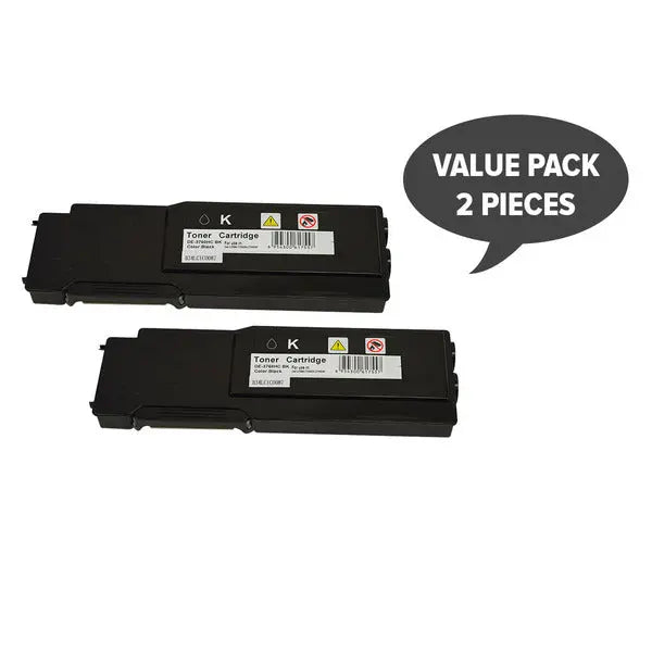 Two black toner cartridges labeled 3760, designed for laser printers, showcasing a premium generic quality.