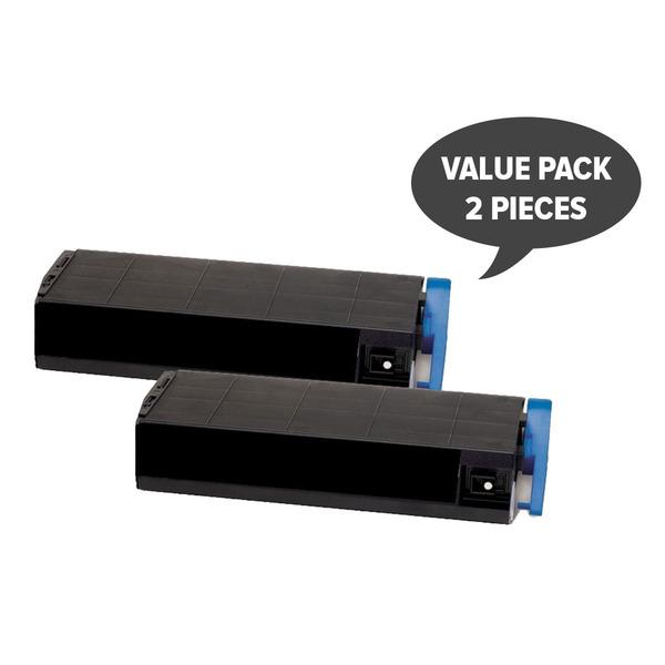 Two black toner cartridges labeled CT201114 C1110, designed for laser printers, showcasing premium quality and compatibility.