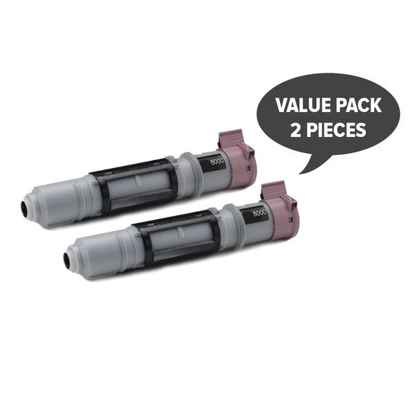 Two premium generic toner cartridges compatible with TN-200, TN-250, TN-300, and TN-8000 models, showcasing their sleek design.
