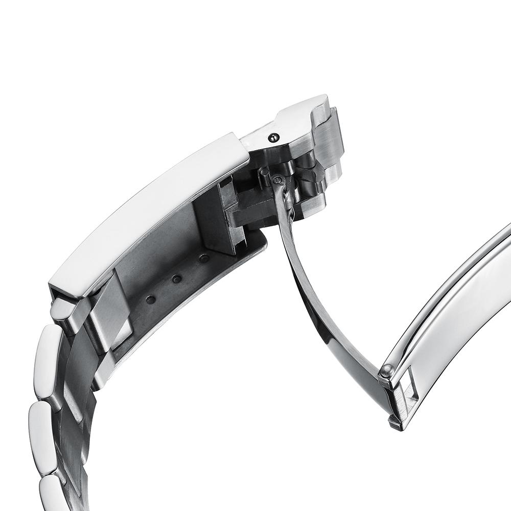 20mm stainless steel bracelet for PHYLIDA SUB Diver watches with brushed finish and double push clasp.