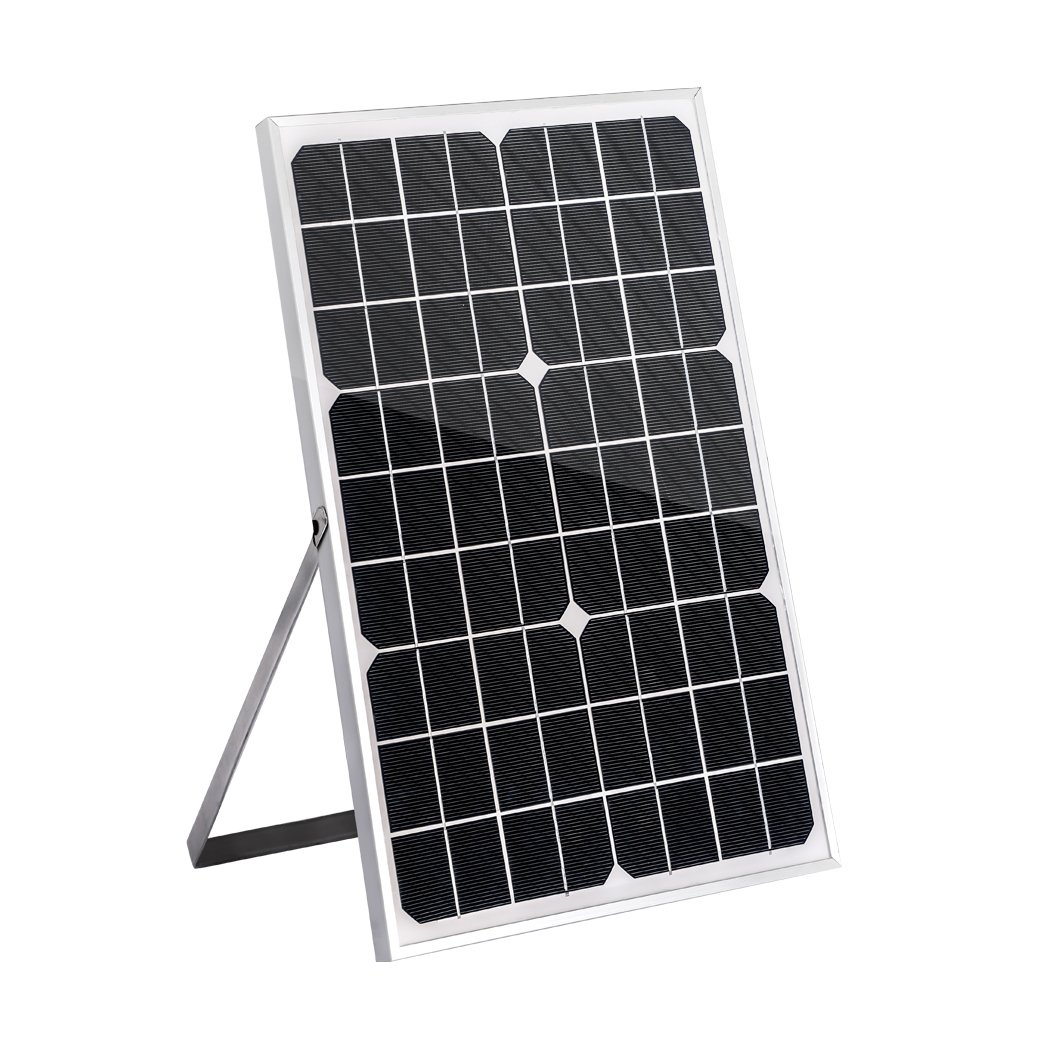 20W Monocrystalline Solar Panel Kit for camping and outdoor use, featuring a lightweight design and flexible installation options.