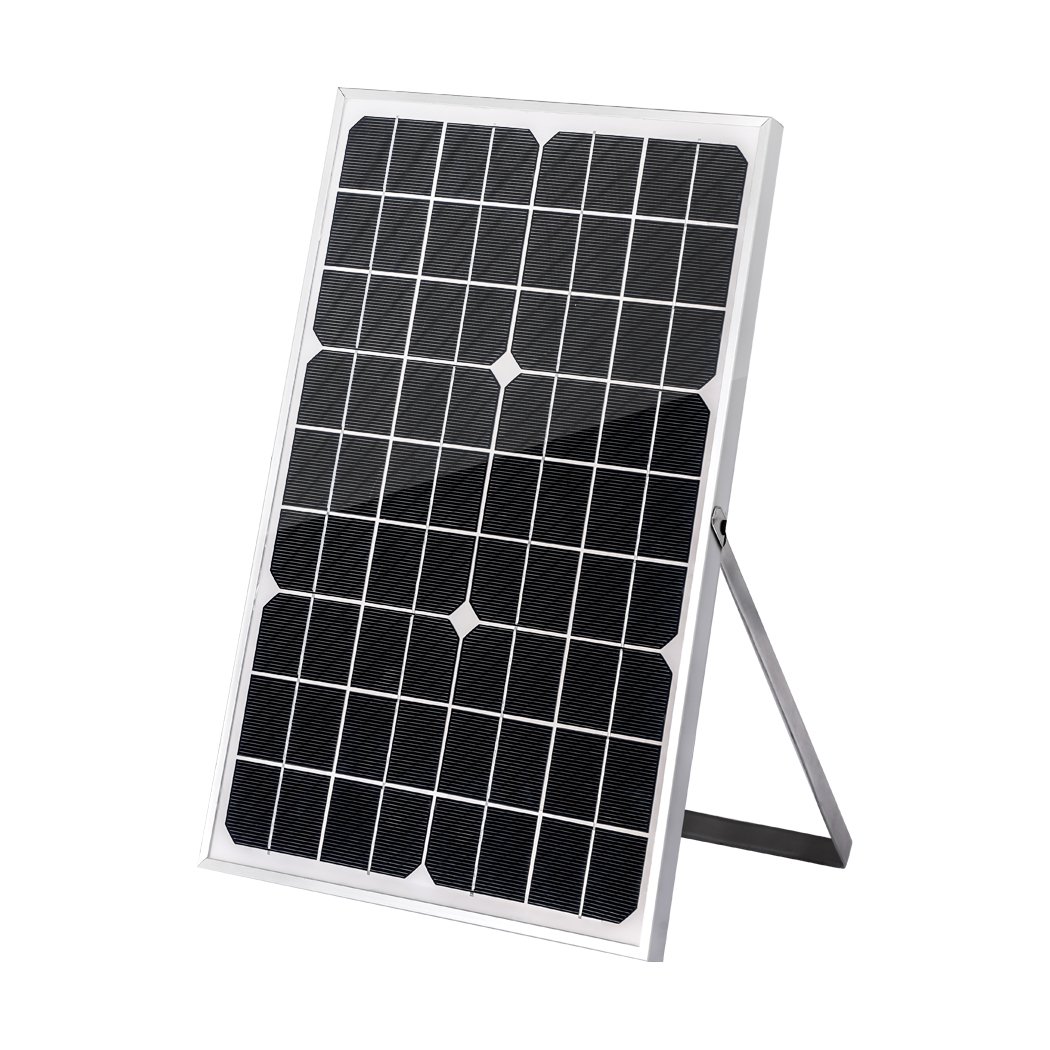 20W Monocrystalline Solar Panel Kit for camping and outdoor use, featuring a lightweight design and flexible installation options.