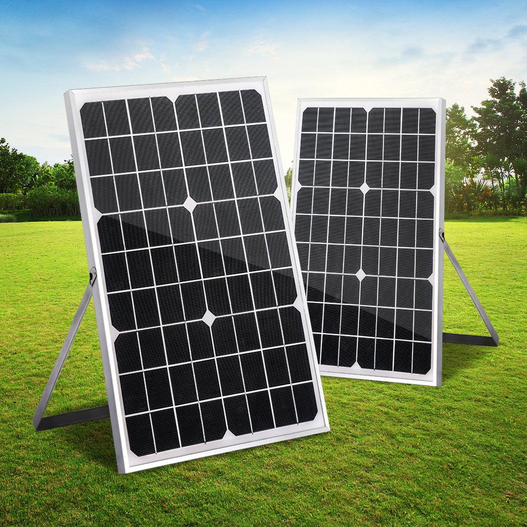 20W Monocrystalline Solar Panel Kit for camping and outdoor use, featuring a lightweight design and flexible installation options.