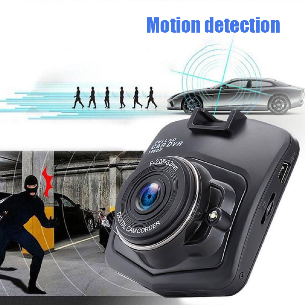 2.4 inch Full HD 1080P Dash Cam with night vision and wide-angle lens, designed for front or rear installation in vehicles.