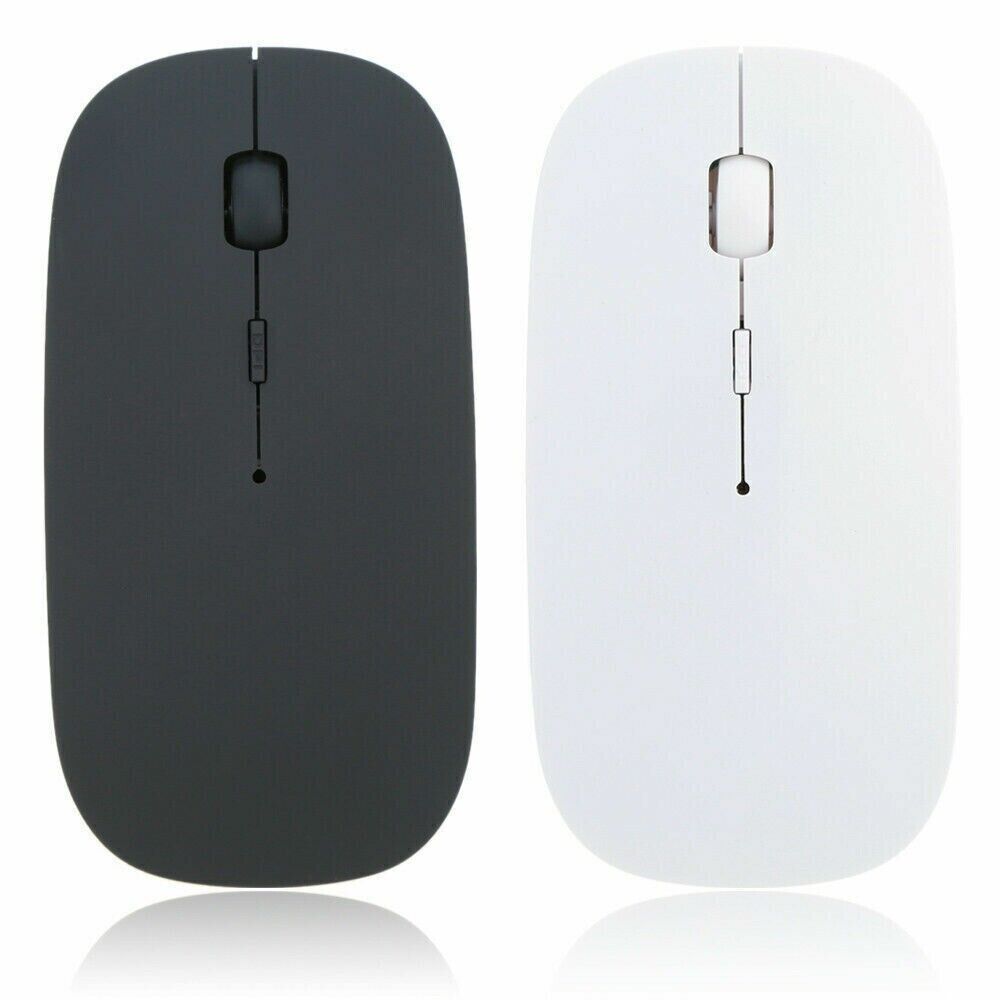 2.4GHz USB Wireless Optical Mouse designed for Apple Mac and MacBook Pro/Air, featuring a sleek design and ergonomic shape.