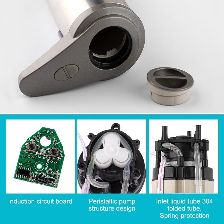 250ML Stainless Steel Automatic Soap Dispenser with infrared sensor technology, ideal for touchless hand hygiene.