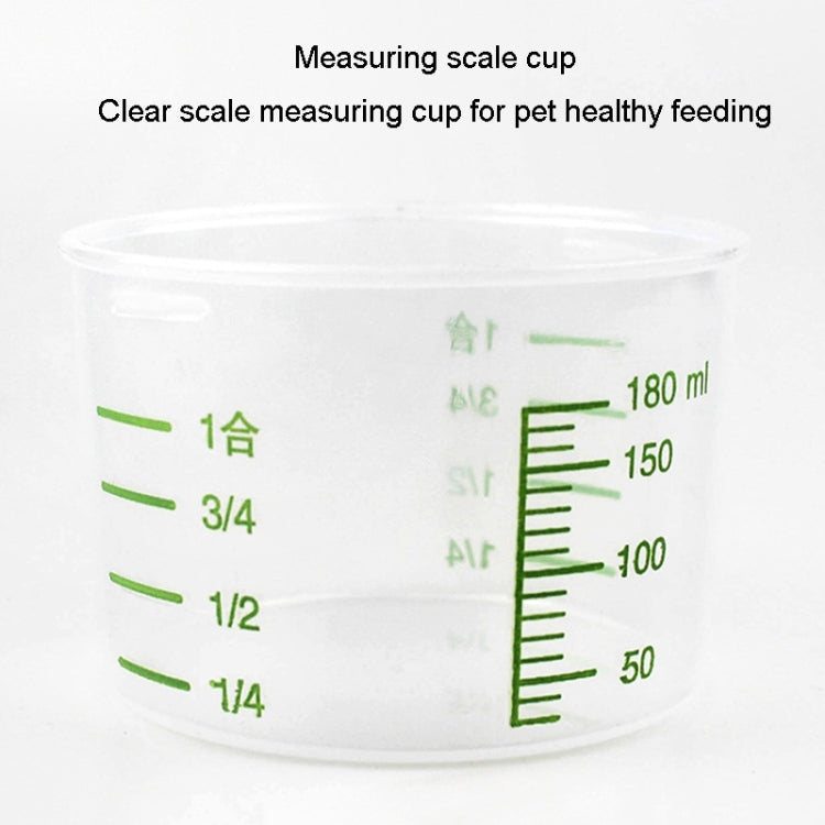 2.5L Pet Food Storage Bucket with snap closure and measuring cup, designed for moisture-proof storage.