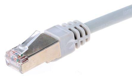 25M Cat 6a 10G Ethernet Network Cable in grey, showcasing its durable design and high-quality connectors.
