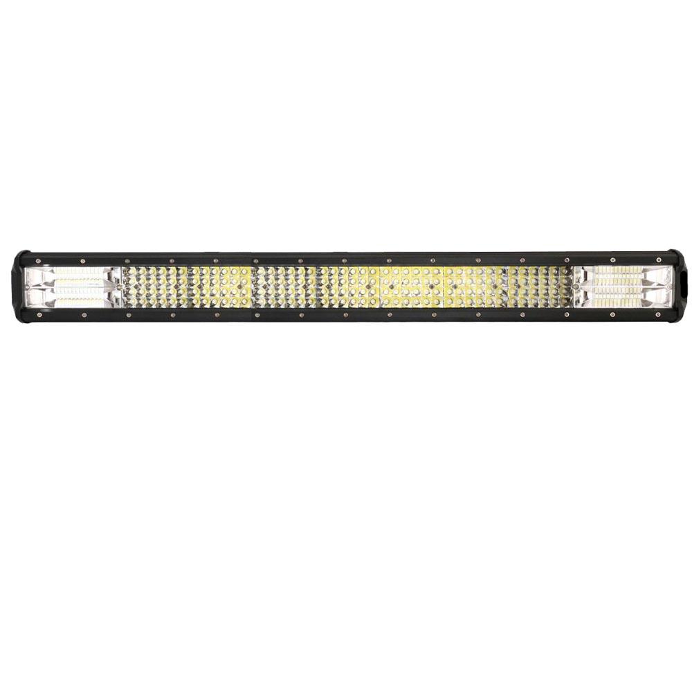 28 inch Philips LED Light Bar with quad row combo beam, showcasing its robust design and bright LED lights.