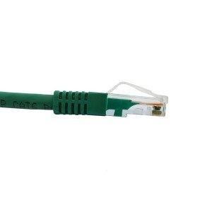 2m Cat 5e Gigabit Ethernet Network Patch Cable in green, featuring durable construction and high-quality copper conductors.