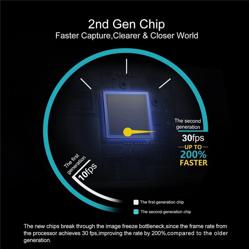 2MP/5MP Wireless Industrial Endoscope Zoom Camera with LED lights and flexible inspection snake design.