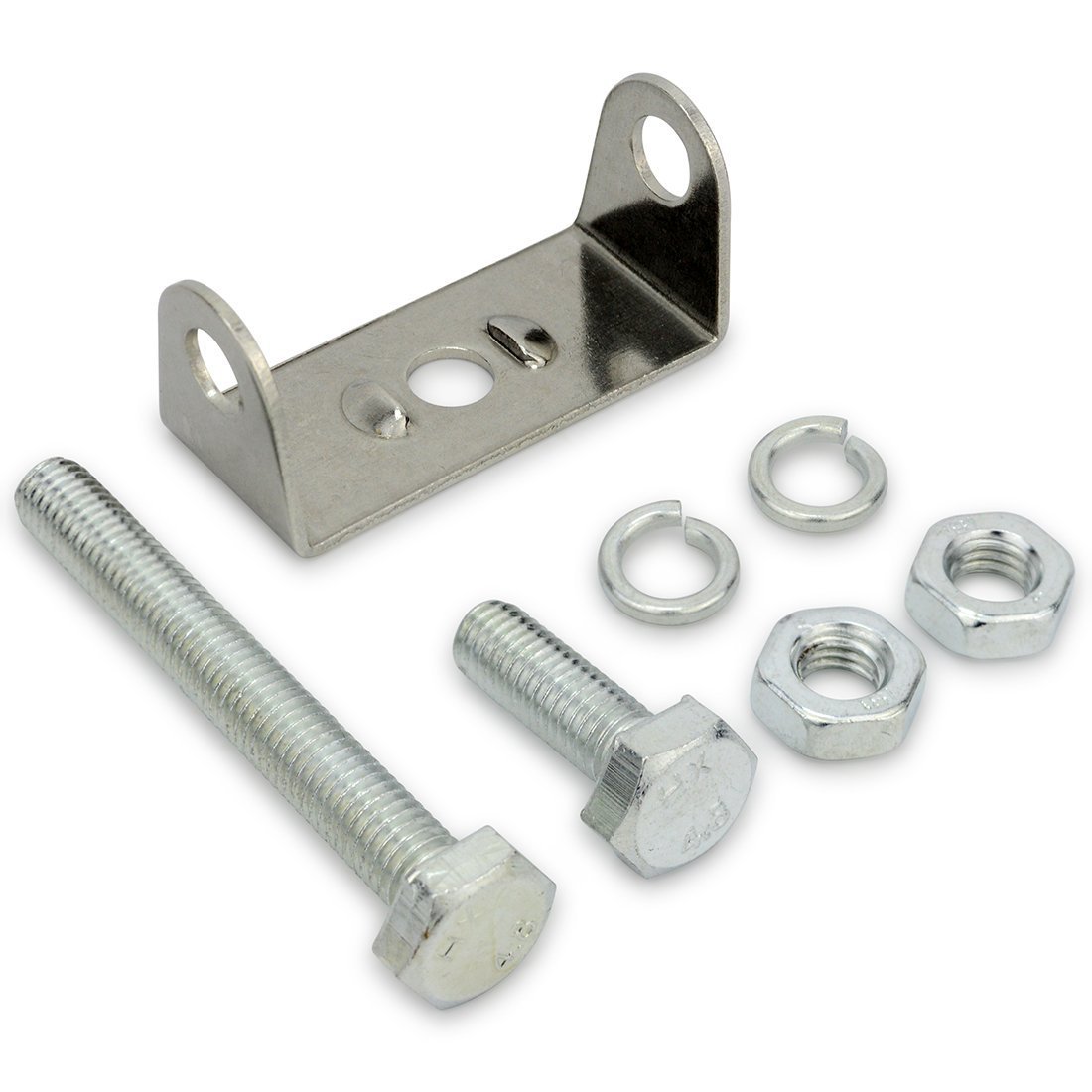 Two 48W LED work lights with stainless steel mounting brackets, designed for off-road, boating, and camping use.