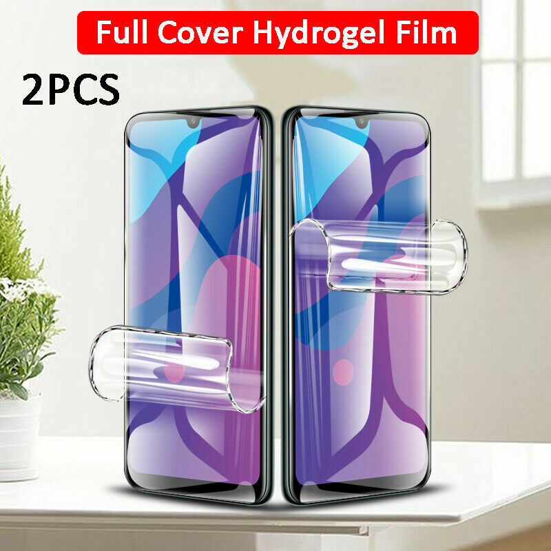 2PCS Hydrogel Screen Protector for Samsung Galaxy S23 and S22 Ultra, showcasing its ultra-clear and flexible design for full body protection.