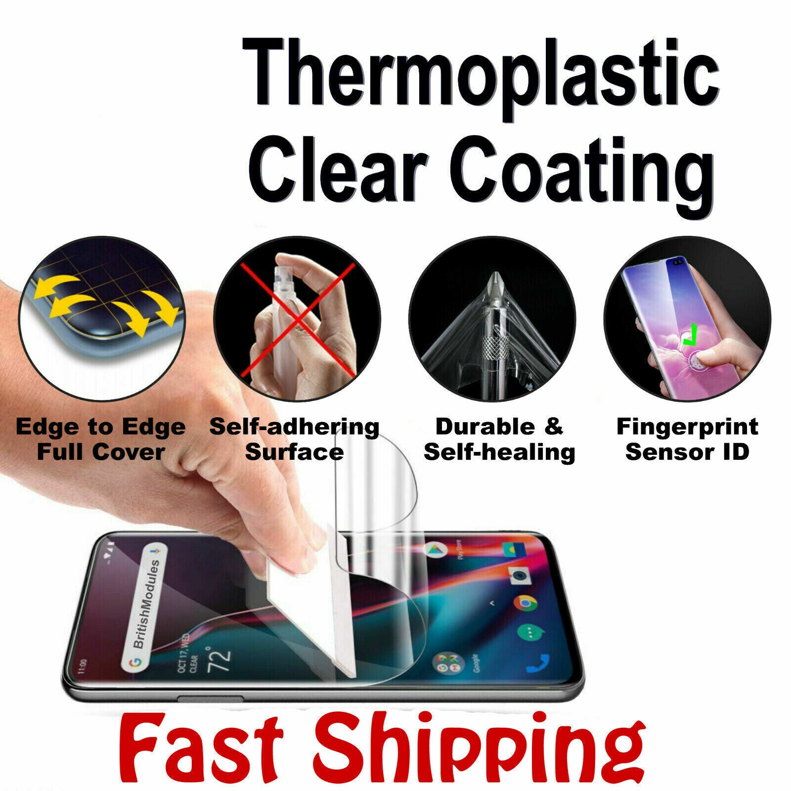 2PCS Hydrogel Screen Protector for Samsung Galaxy S23 and S22 Ultra, showcasing its ultra-clear and flexible design for full body protection.