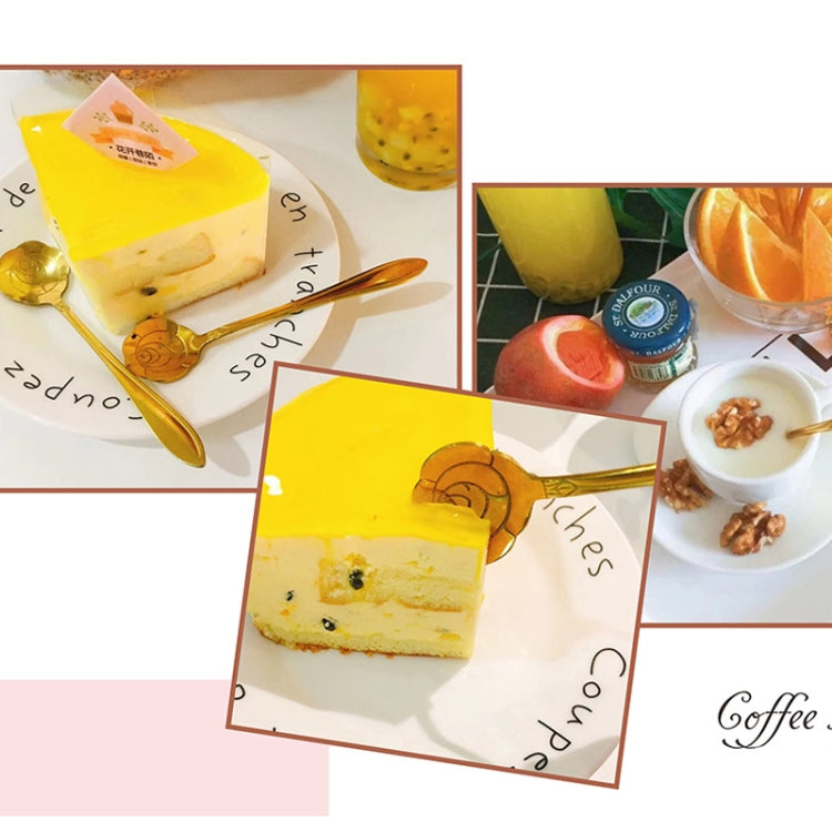 A stylish 2pcs stainless steel spoon and fork cutlery set with floral design, perfect for dining occasions.