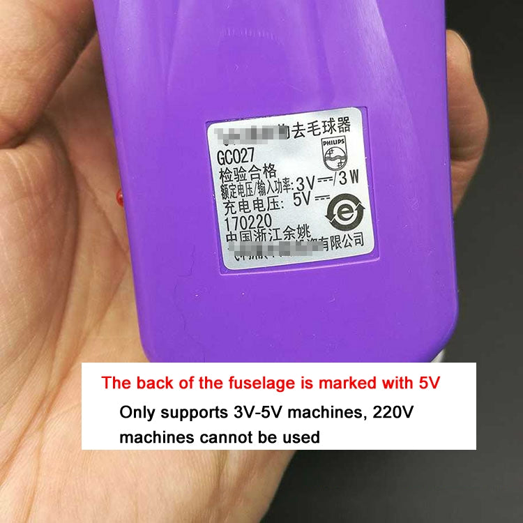 Two USB charging cables designed for Philips CONFU SUPOR hair ball trimmers, showcasing their durable and flexible design.