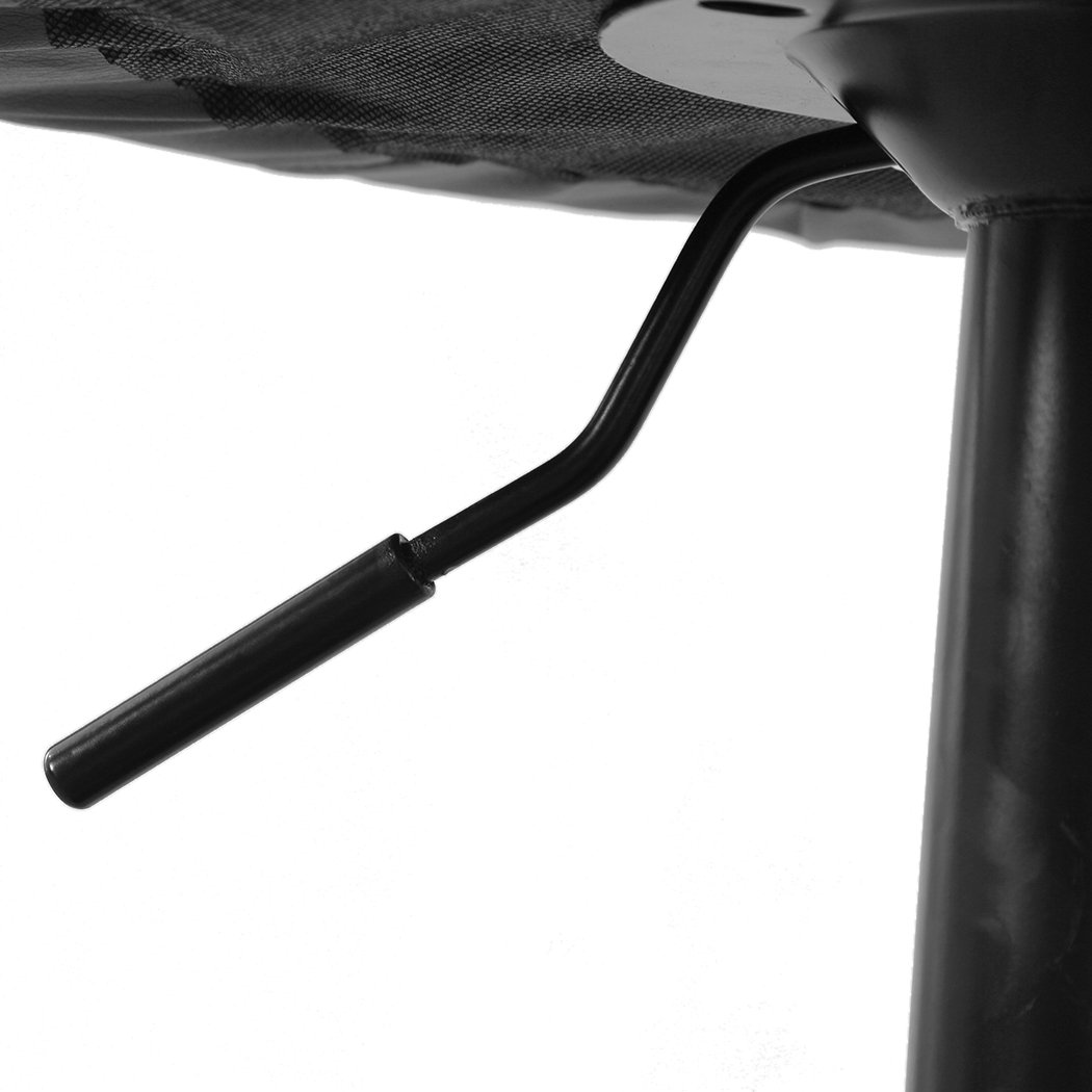 Set of two stylish bar stools with swivel seats, upholstered in premium grey PU leather, featuring a sturdy steel frame and adjustable height.