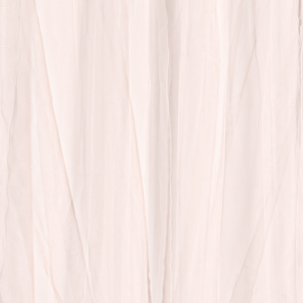 Two elegant blockout curtain panels with gauze, showcasing a stylish design and grommet top for easy hanging.