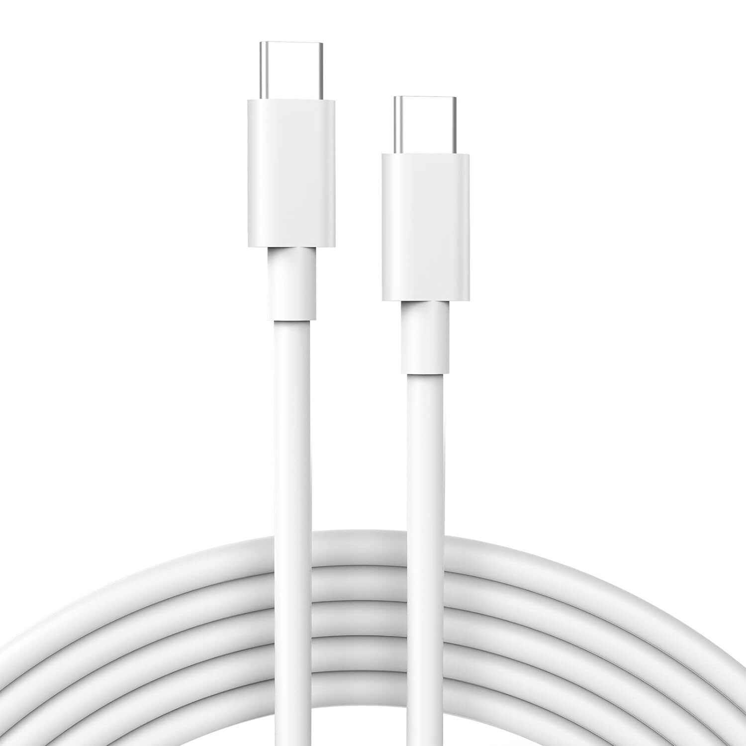 Three 6FT USB-C to USB-C cables designed for fast charging and data transfer, featuring durable nylon design and aluminum connectors.