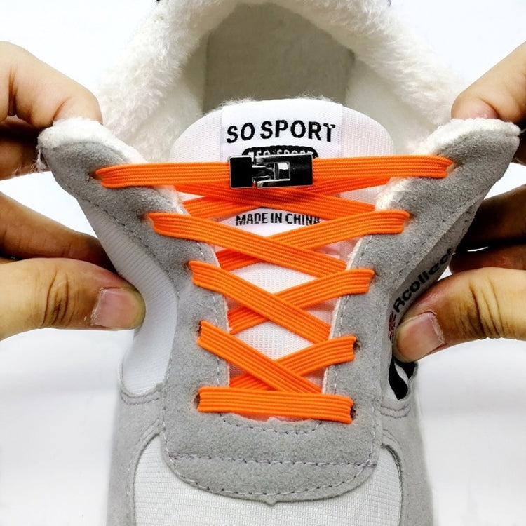 Three sets of SLK16 metal hook elastic shoelaces in grey, featuring durable brass buckles and thick woven design for easy fastening.