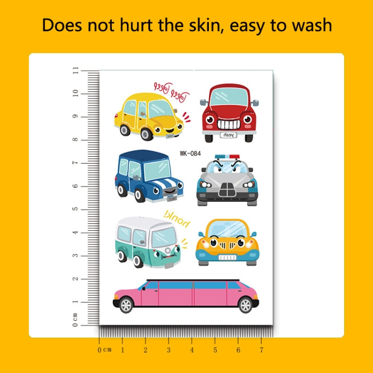 A colorful assortment of 30 PCS Children Cartoon Temporary Tattoo Stickers featuring various fun cartoon designs suitable for kids.