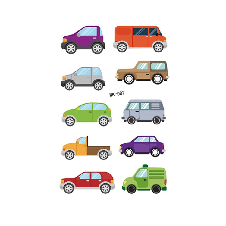 A colorful assortment of 30 PCS Children Cartoon Temporary Tattoo Stickers featuring various fun designs suitable for kids.