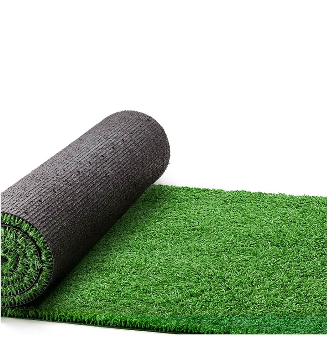 30SQM Artificial Grass Lawn Flooring in lush olive green color, showcasing its realistic texture and thickness, perfect for outdoor spaces.