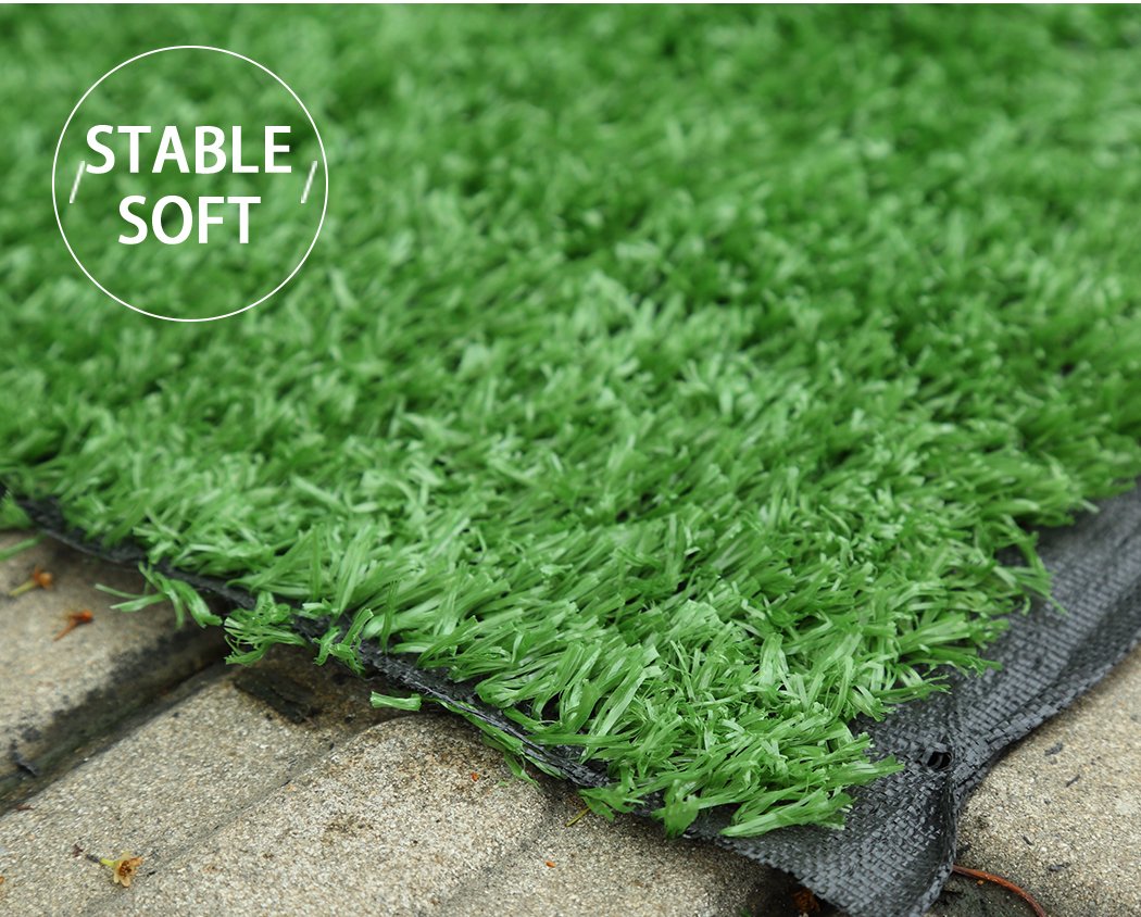 30SQM Artificial Grass Lawn Flooring in lush olive green, showcasing realistic texture and thickness for outdoor spaces.