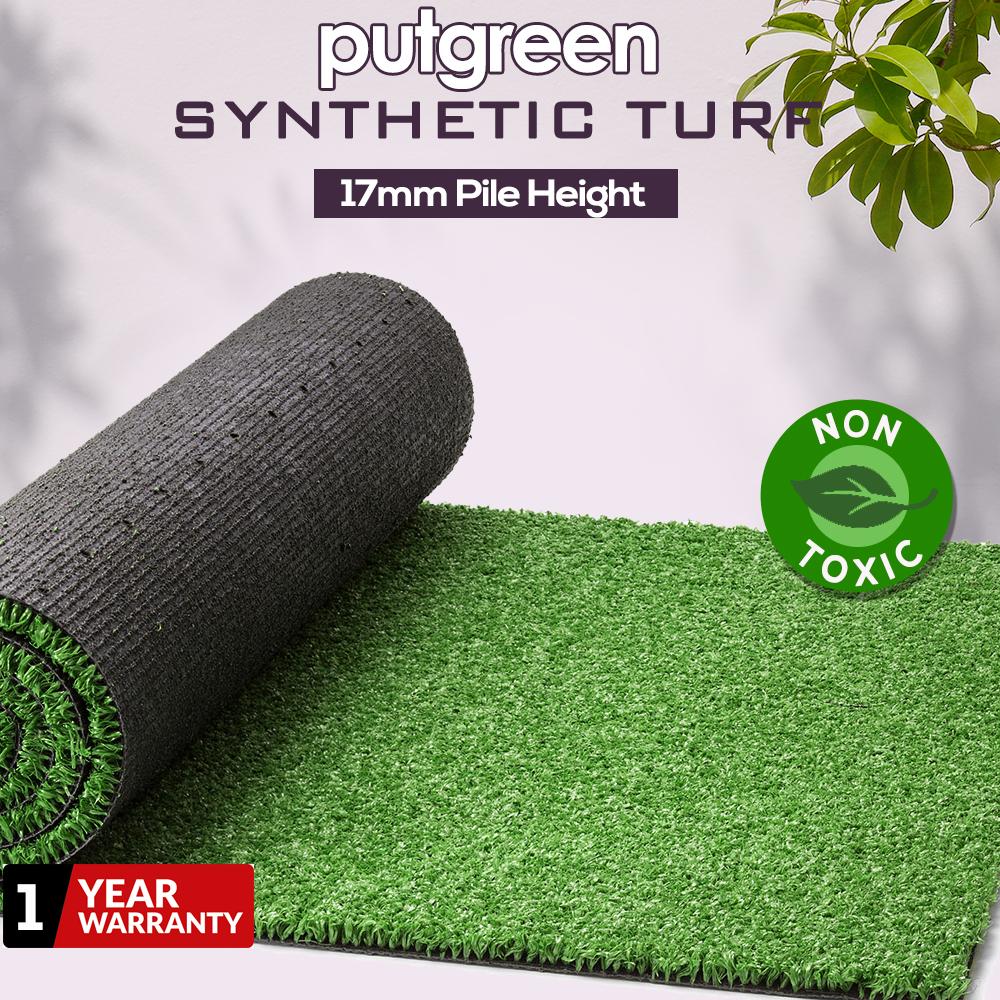 30SQM Artificial Grass Lawn Flooring in lush olive green, showcasing realistic texture and thickness for outdoor spaces.