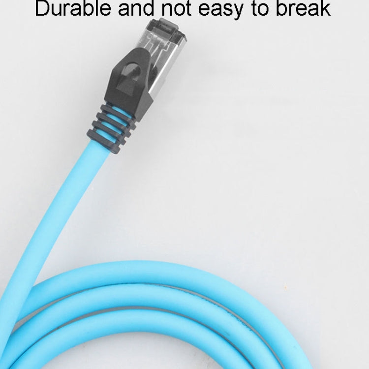 35m CAT5 double shielded industrial Ethernet cable with RJ-45 connectors, showcasing its robust design and flexibility.