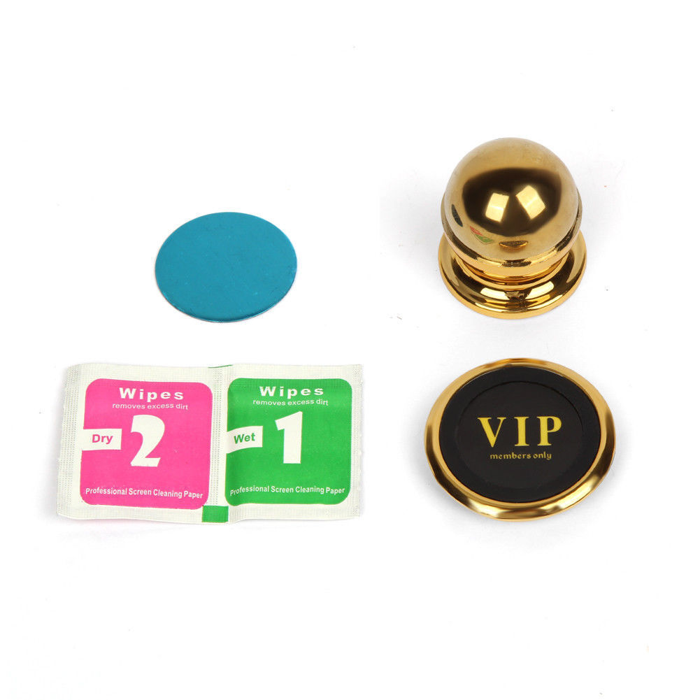 360 Degree Magnetic Car Dash Mount Holder for smartphones and tablets, showcasing its sleek design and strong magnetic grip.