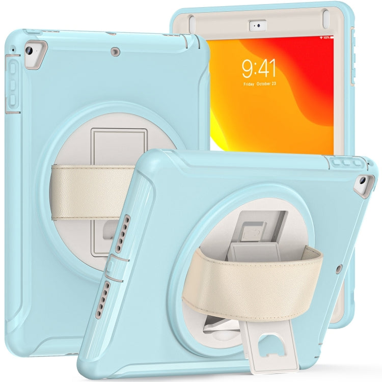 360 Degree Rotation PC and TPU Tablet Case for iPad 9.7, showcasing its protective features and design.