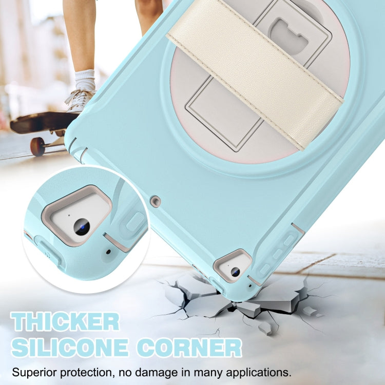 360 Degree Rotation PC and TPU Tablet Case for iPad 9.7, showcasing its protective features and design.