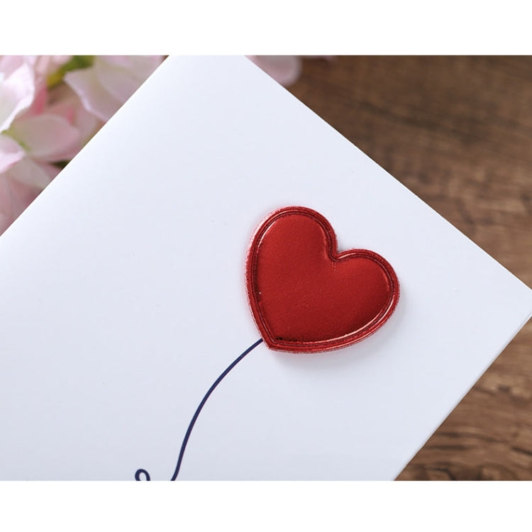 3D Heart Valentine Day Greeting Card with colorful design and envelope, perfect for expressing love on Valentine's Day.