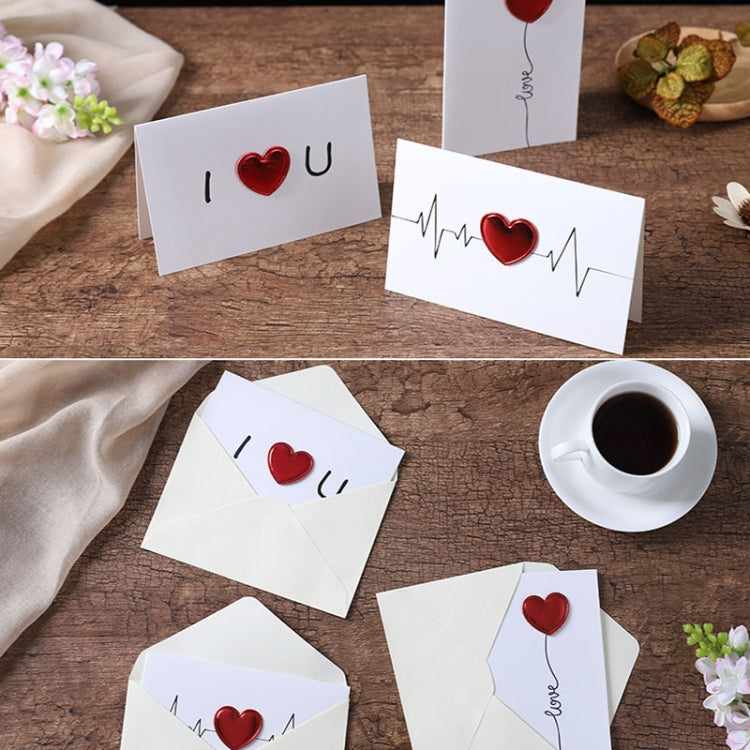 3D Heart Valentine Day Greeting Card with colorful design and envelope, perfect for expressing love on Valentine's Day.