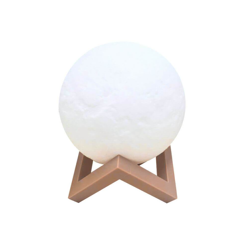 3D Magical Moon Lamp with USB LED Night Light, showcasing realistic moon texture and touch sensor control.