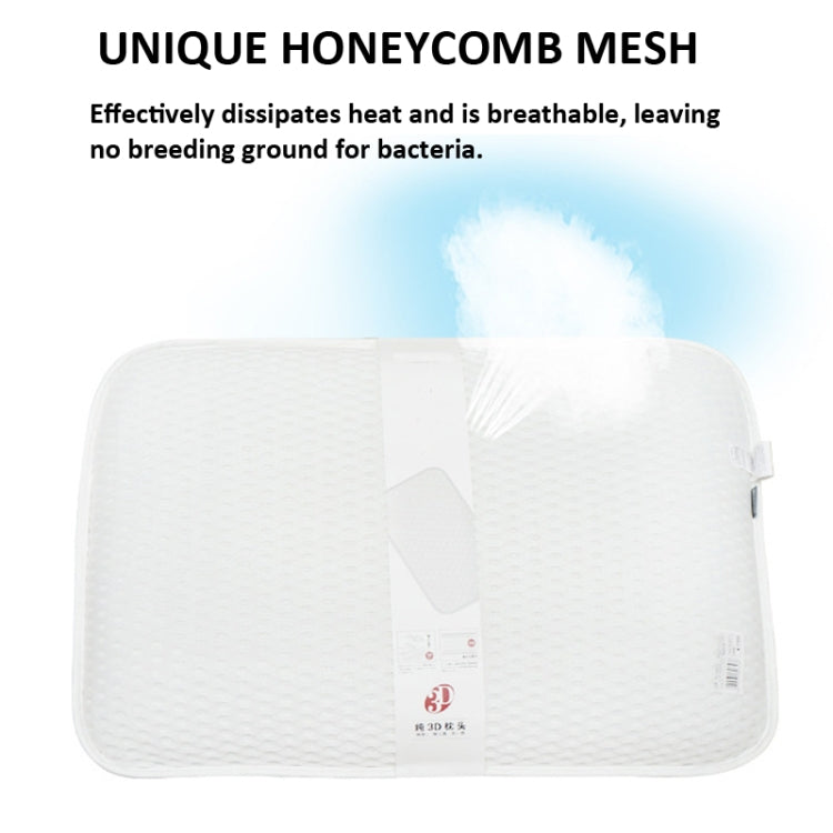 3D Slow Rebound Memory Pillow with double-sided mesh design, showcasing its breathable and supportive structure.