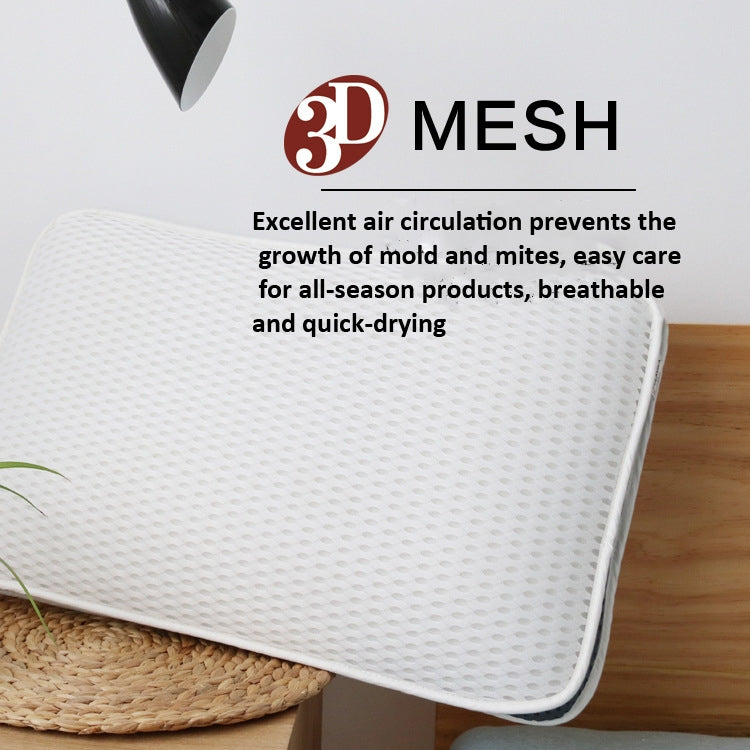 3D Slow Rebound Memory Pillow with double-sided mesh design, showcasing its breathable and supportive structure.