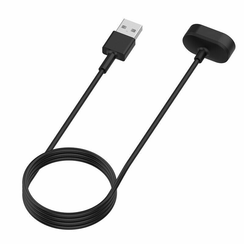 3.3FT USB Charging Cable Charger Cradle Base designed for Fitbit Inspire HR smartwatch, showcasing its durable construction and compatibility.