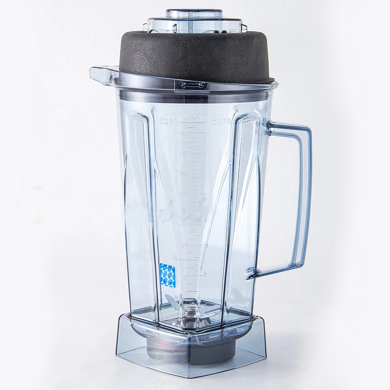 3HP commercial bar blender mixer juicer in black, featuring a large 2L capacity and stainless steel blades for efficient blending.