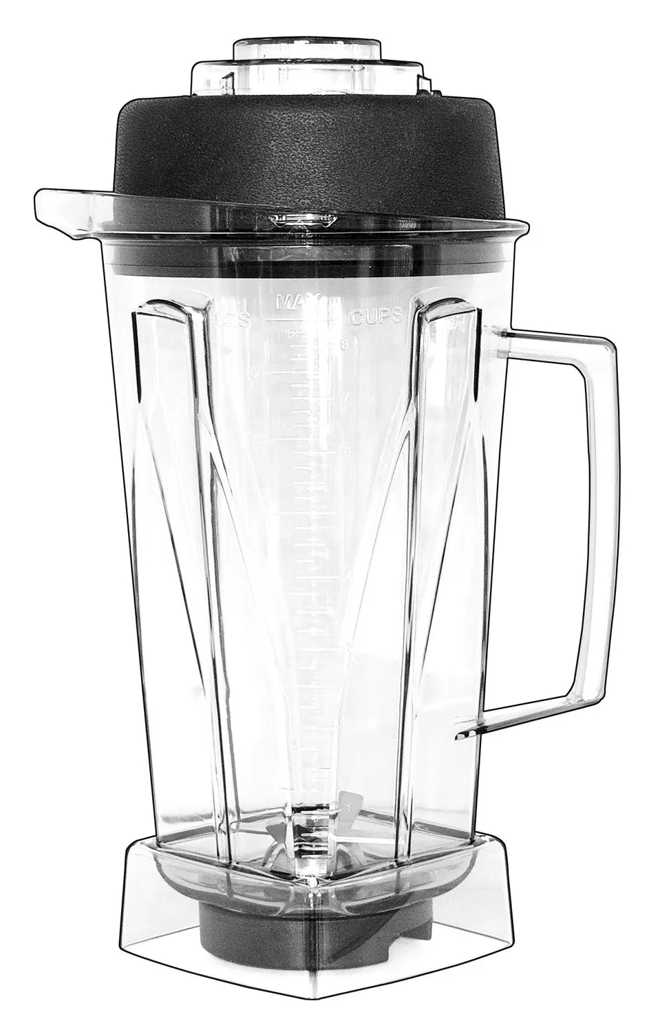 3HP commercial bar blender mixer juicer in black, featuring a large 2L capacity and stainless steel blades for efficient blending.