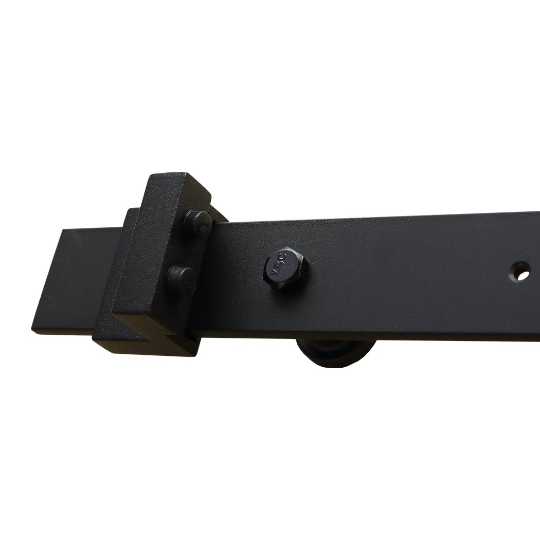 3M Antique Classic Style Single Sliding Barn Door Hardware Track featuring heavy-duty carbon steel construction and minimalist design.